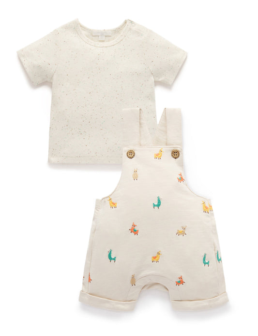 Broderie Overall & Tee Set