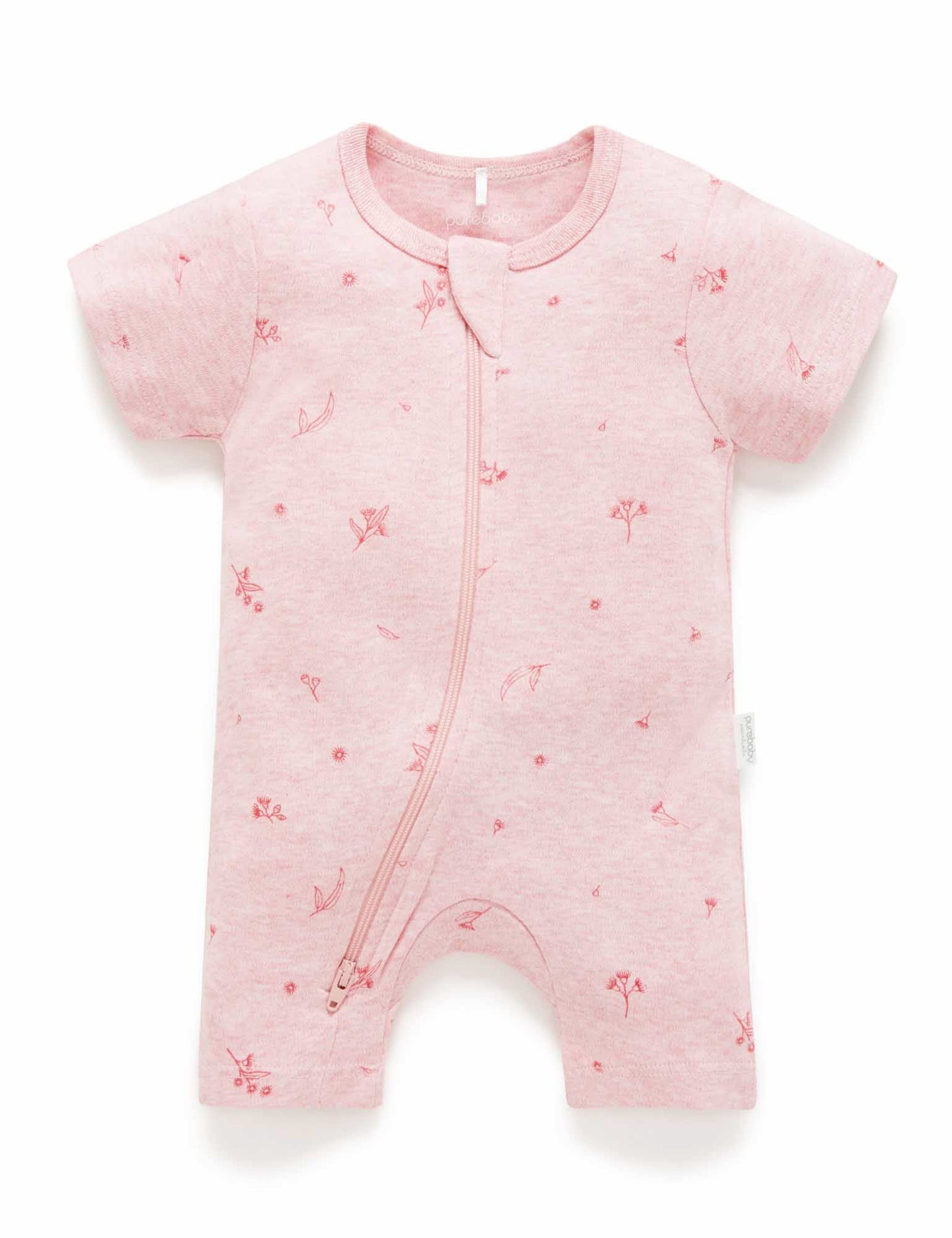 S/S Short Leg Zip Growsuit