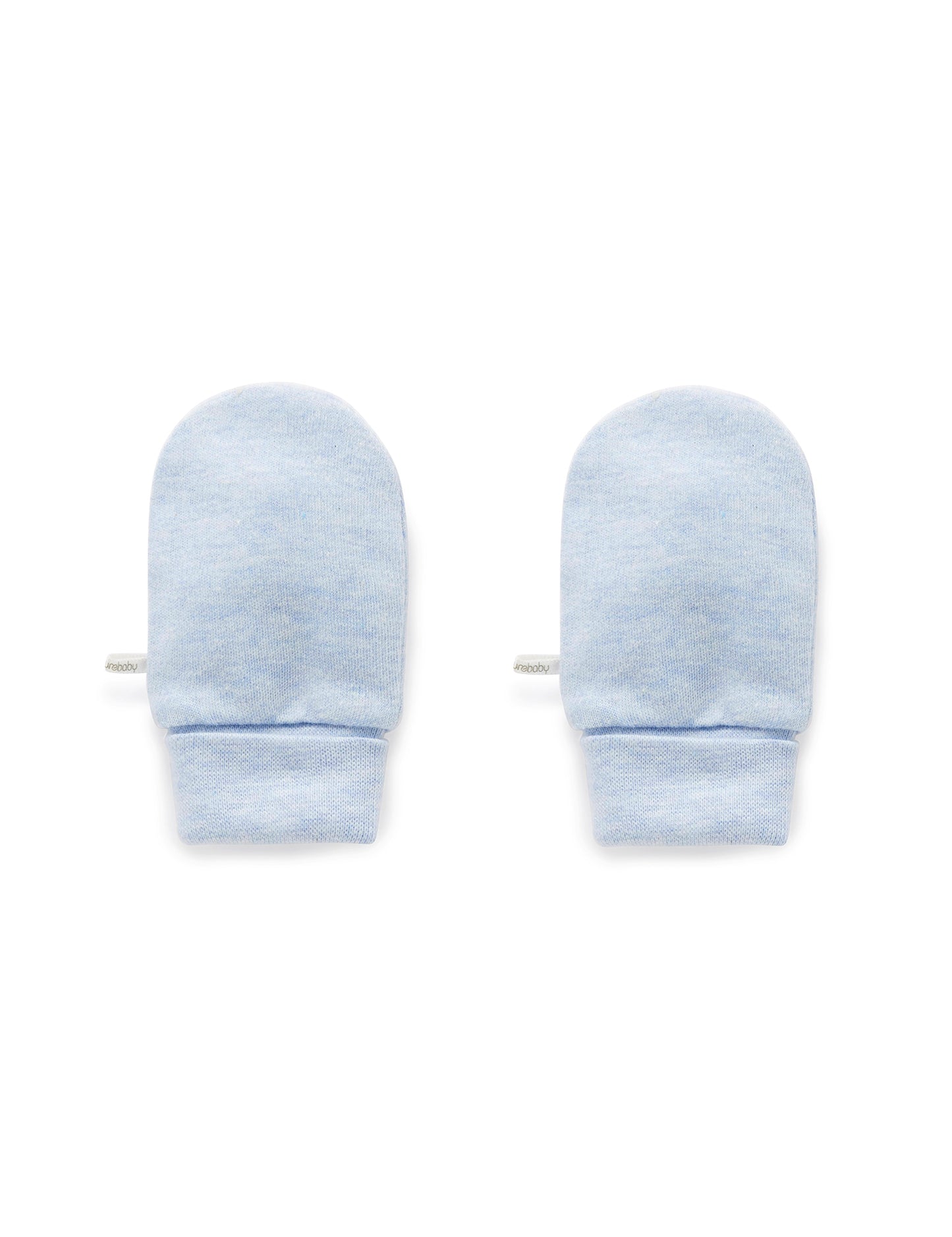 Scratch Mittens in Pale Blue