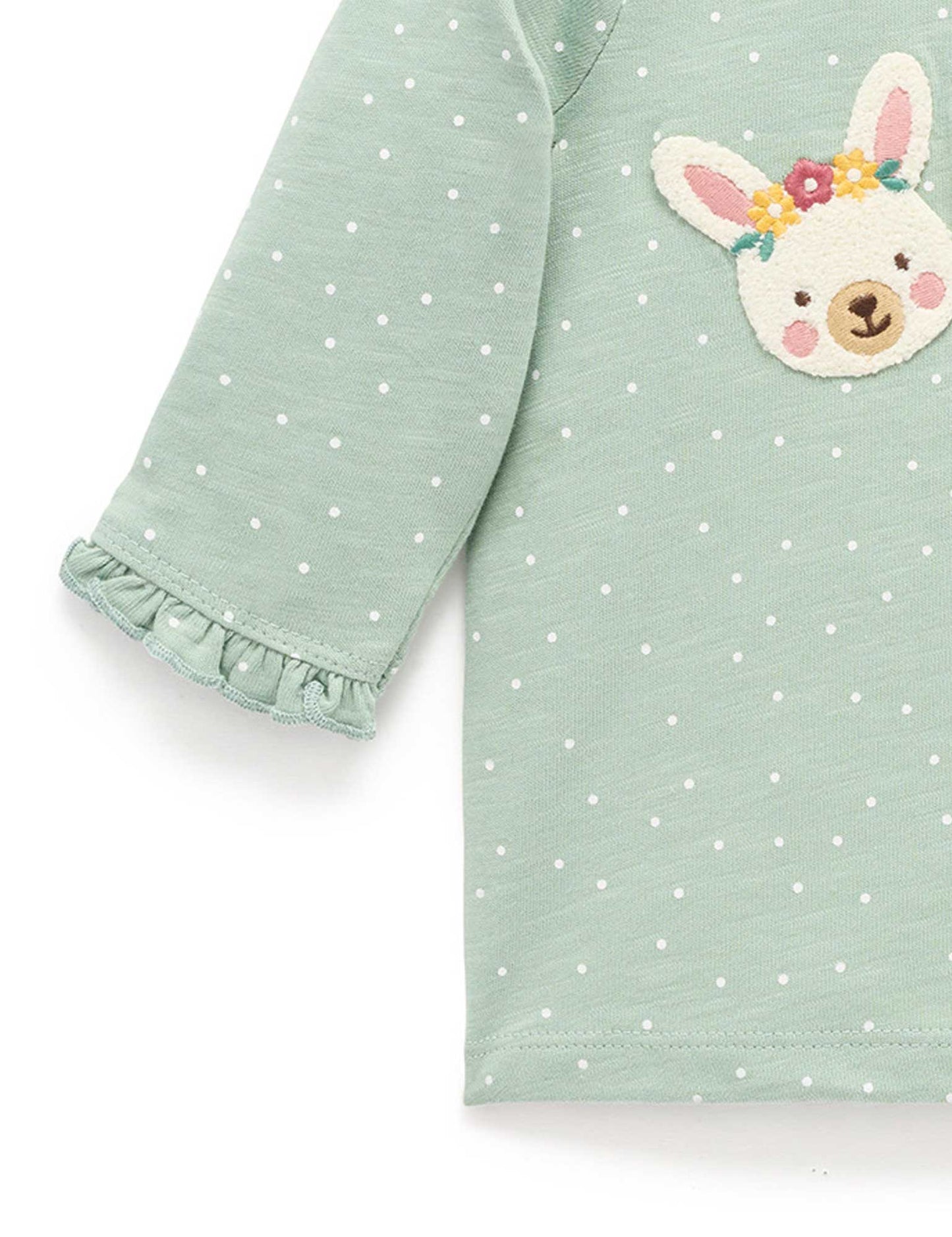 Bunny Friends Tee in Sage