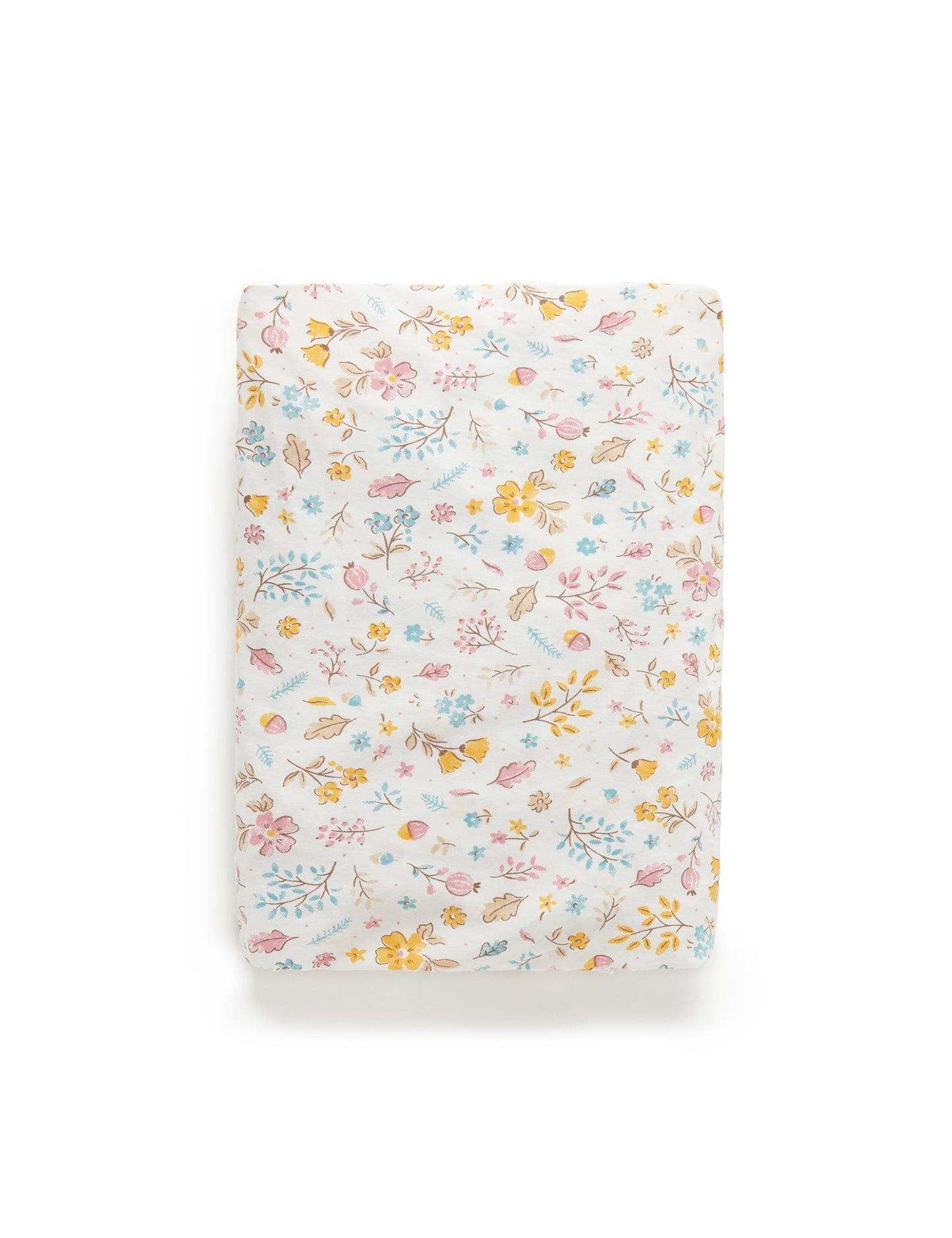 Poplin Printed Cot Sheet in Posy