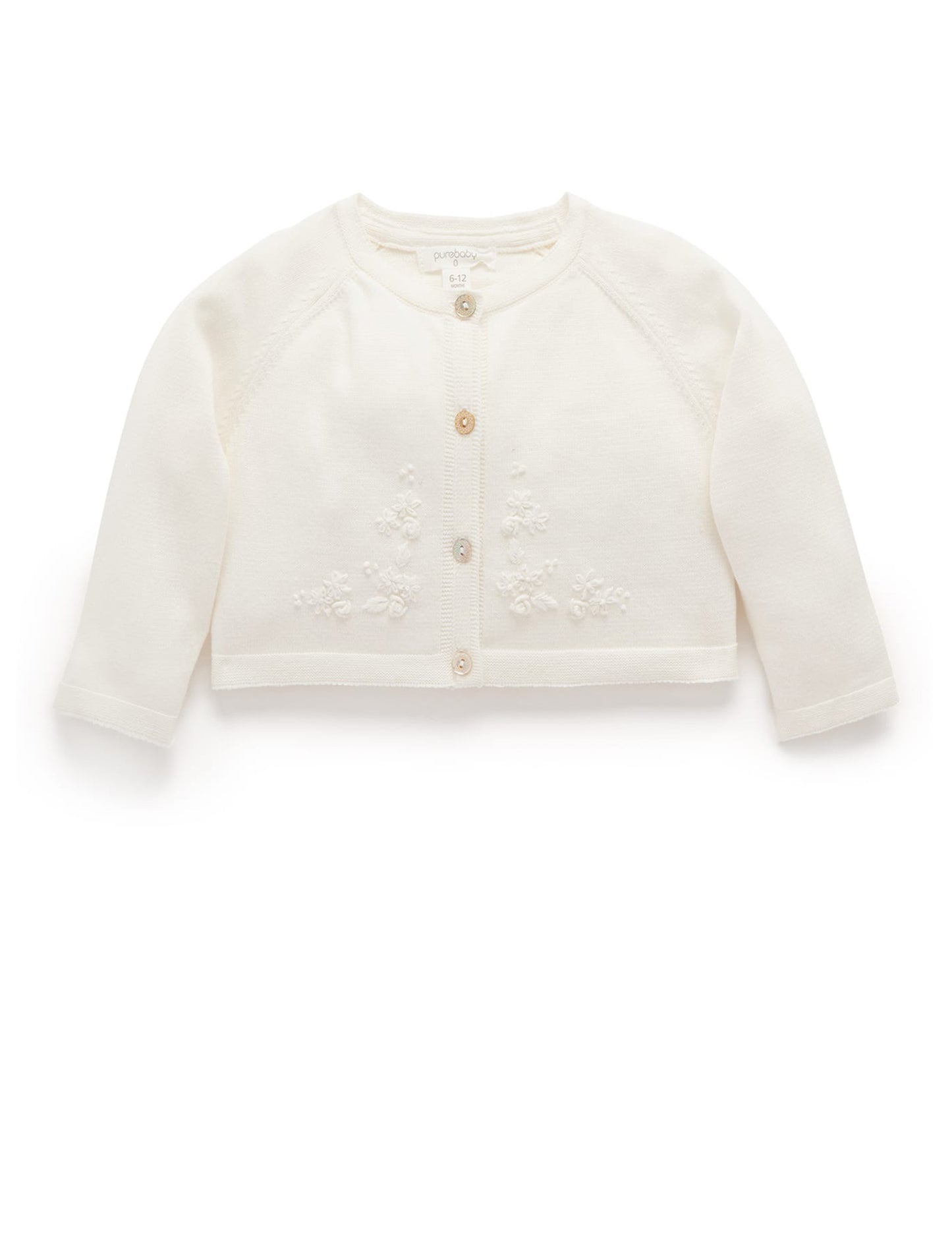 Vanilla Embroidered Cardigan