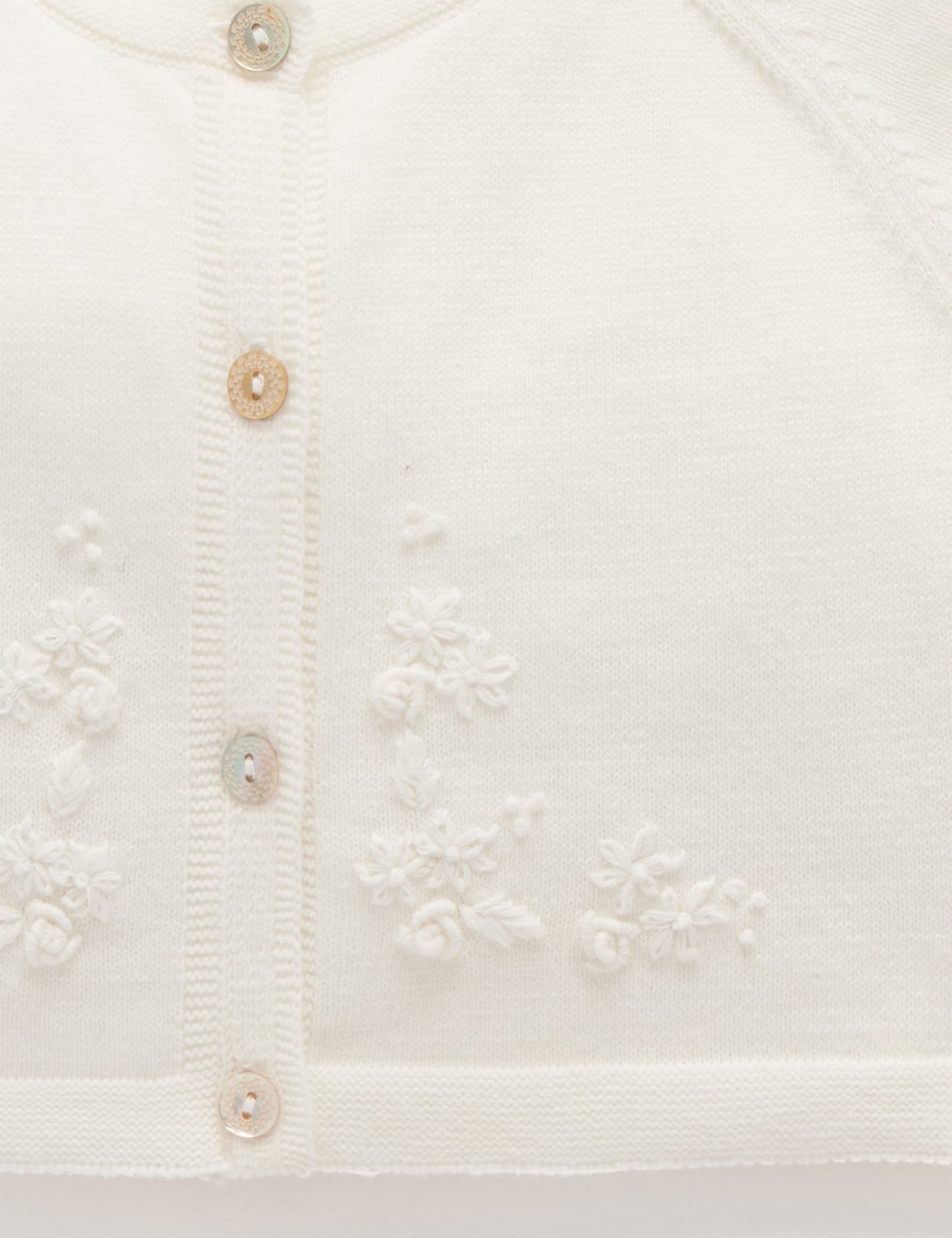 Vanilla Embroidered Cardigan
