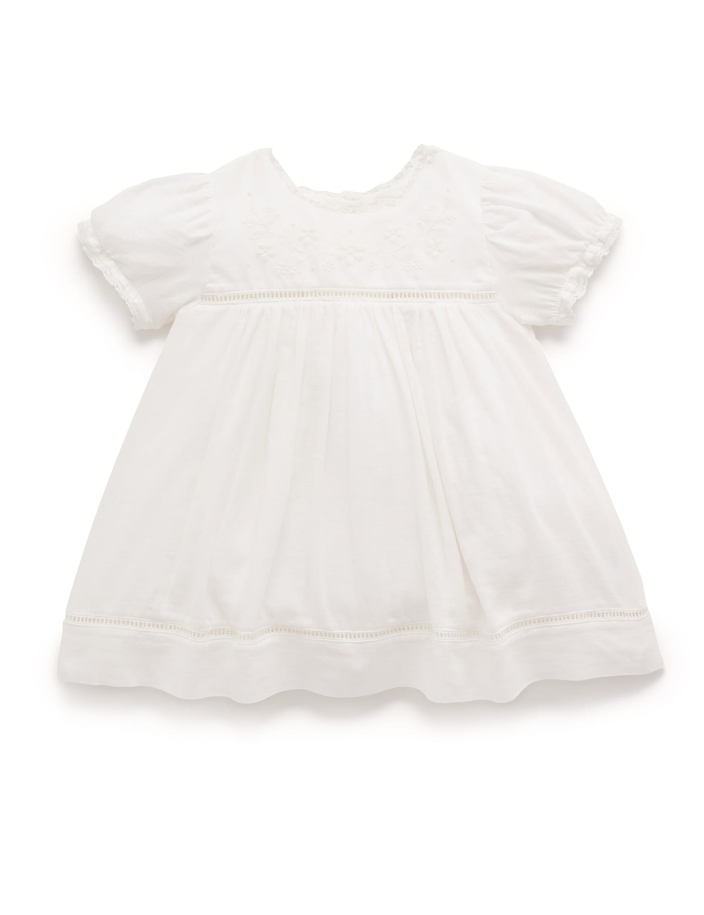 Vanilla Embroidered Dress