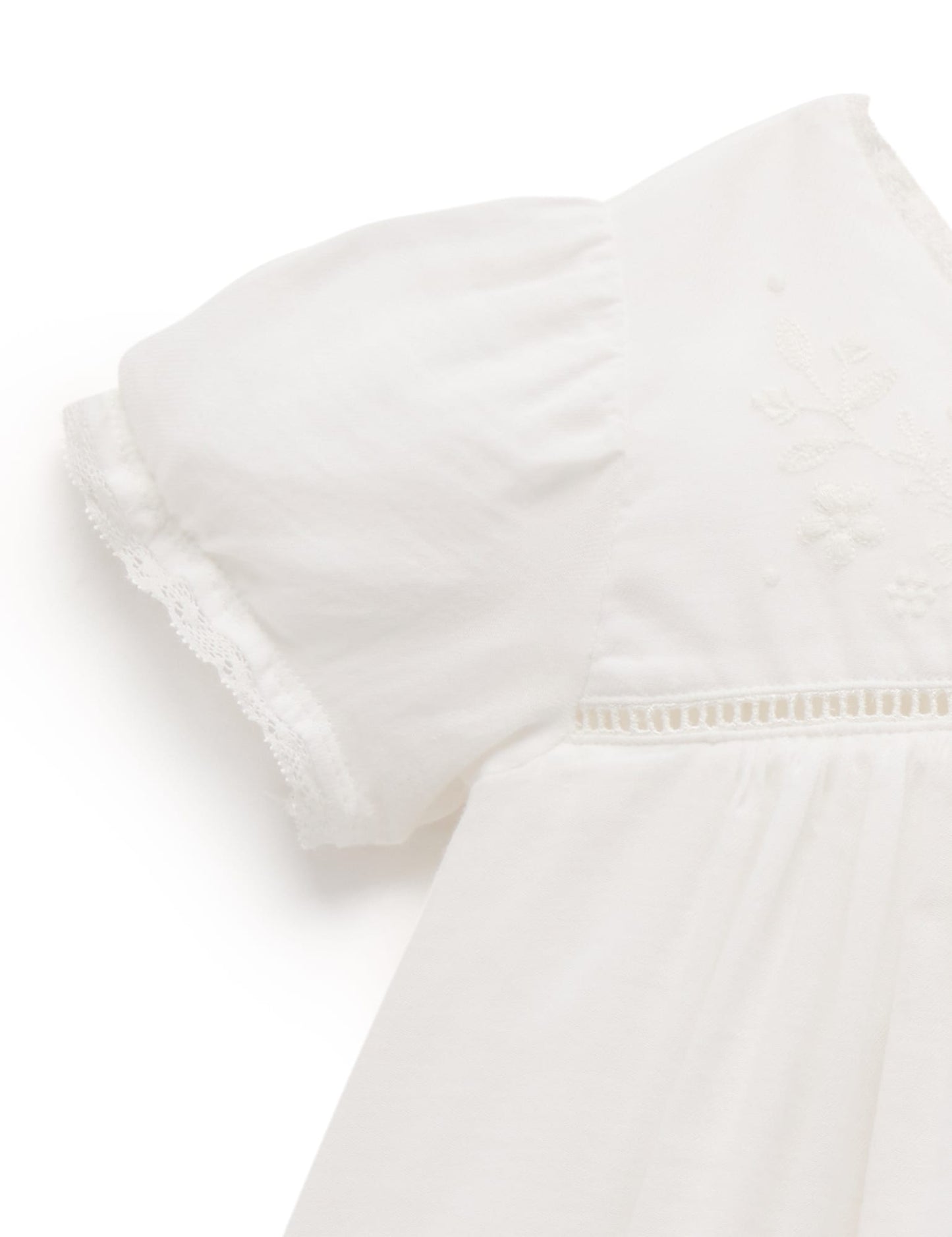 Vanilla Embroidered Dress