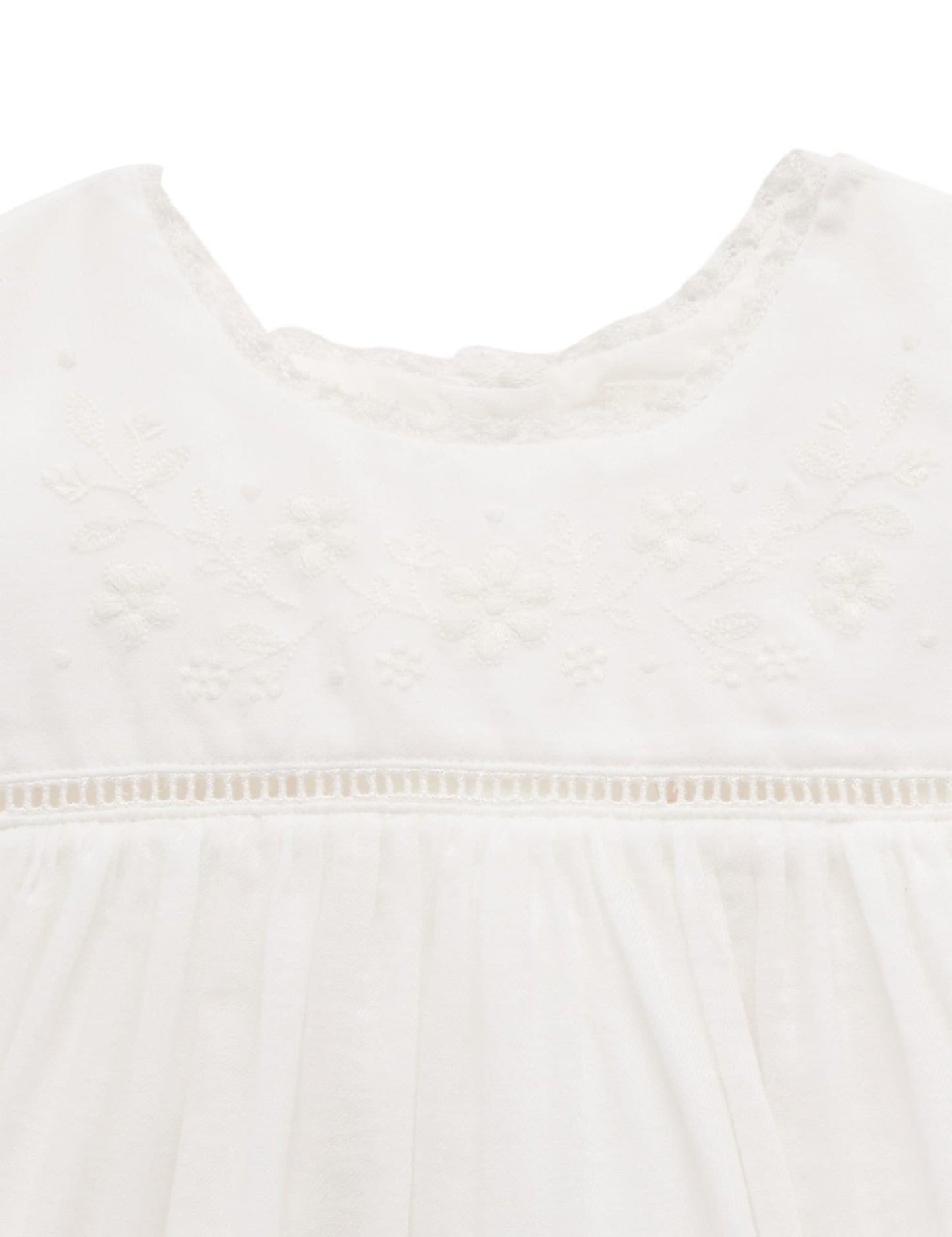 Vanilla Embroidered Dress