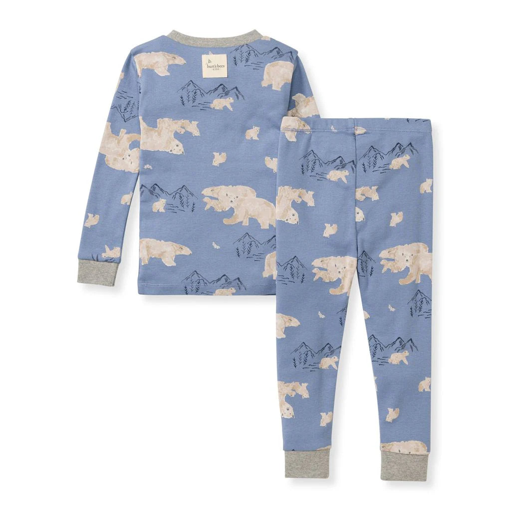 Polar Mountain PJ Set in Dusty Indigo
