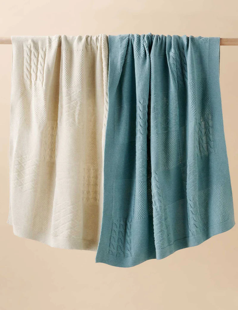 Textured Patchwork Blanket
