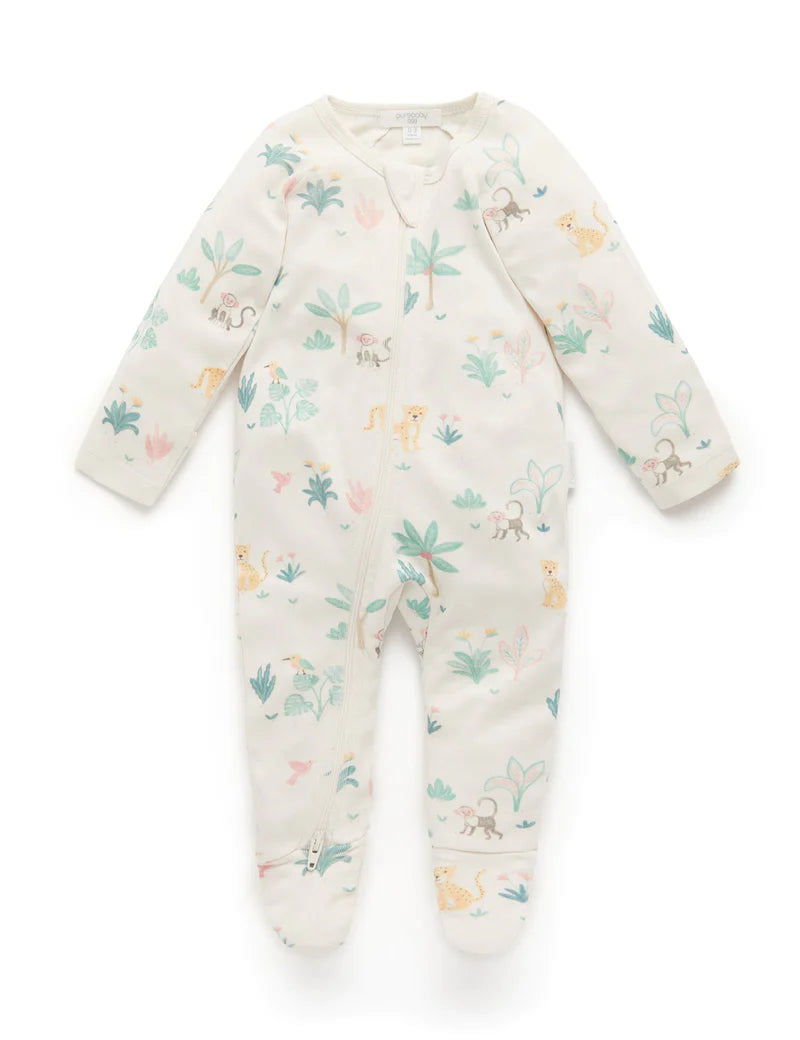 Printed Zip Growsuit