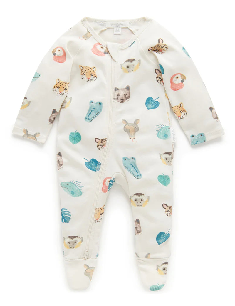 Printed Zip Growsuit