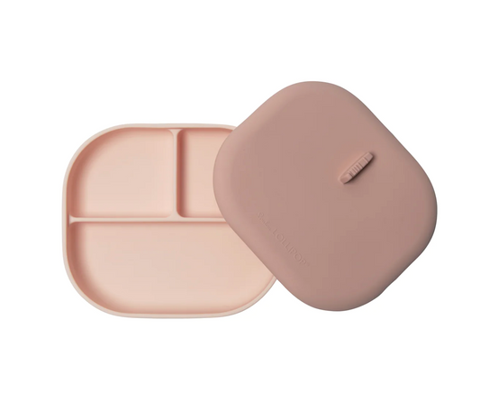 Silicone Divided Plate with Lid - Born To Be Wild