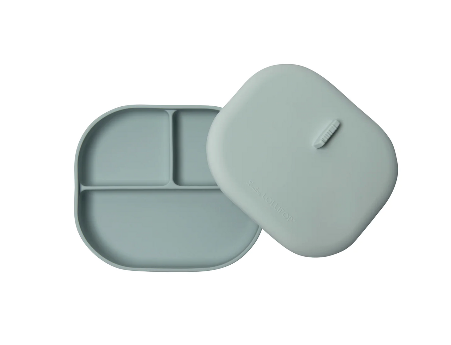 Silicone Divided Plate with Lid - Born To Be Wild