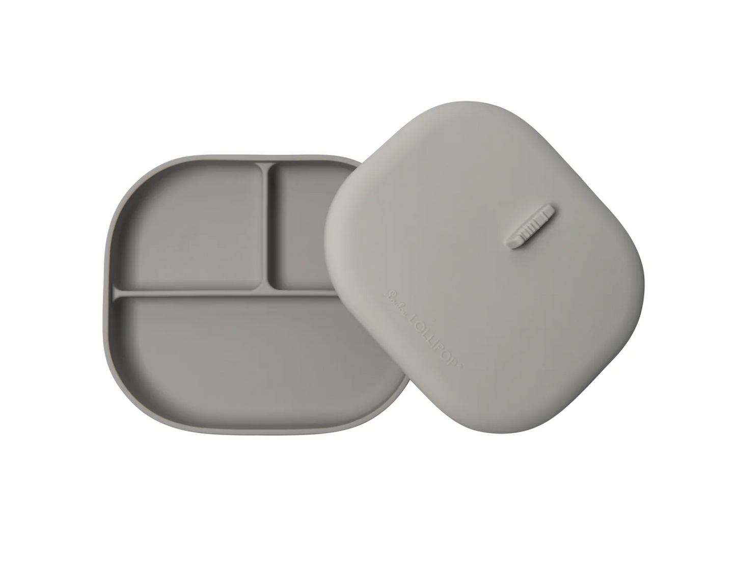 Silicone Divided Plate with Lid - Born To Be Wild
