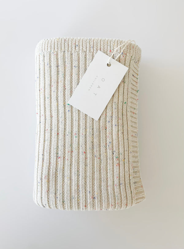 Ribbed Knit Blanket