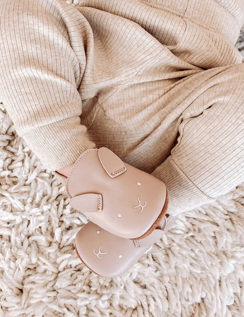 Leather Pull On Slippers