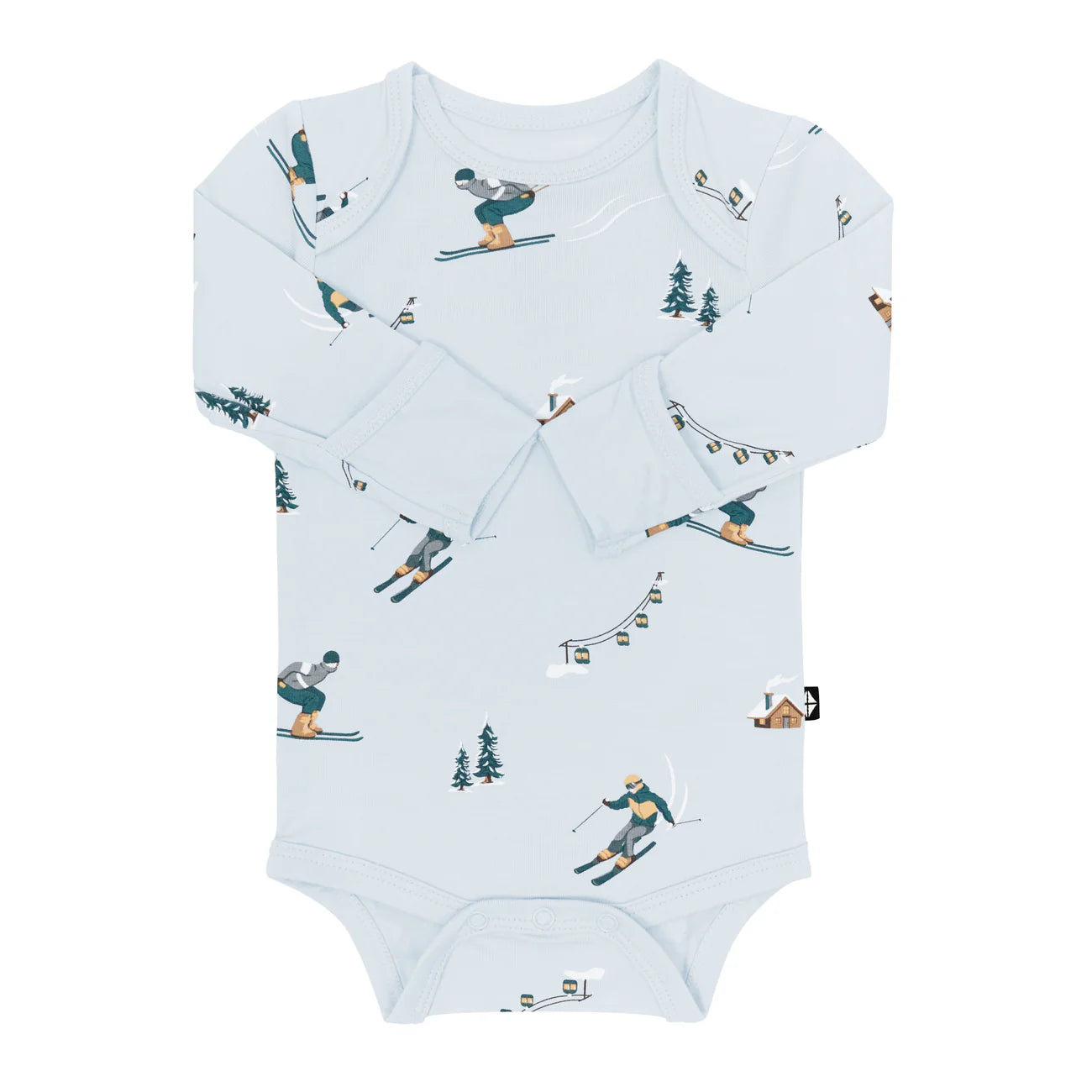 Long Sleeve Bodysuit in Ski