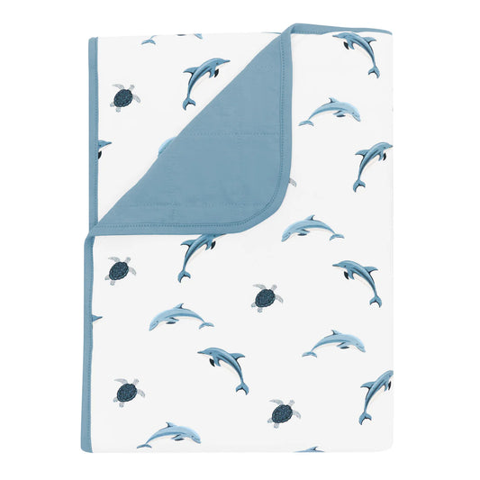 Toddler Blanket in Dolphin 1.0
