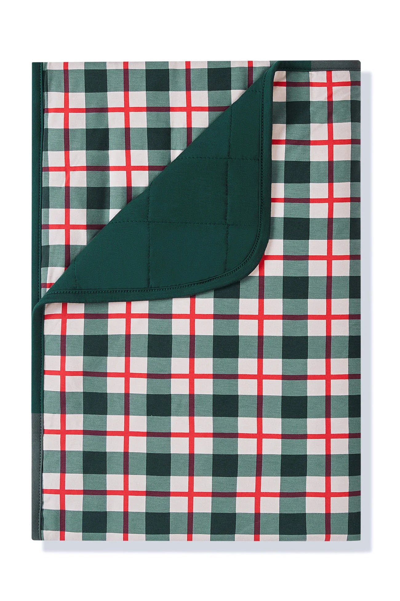 Toddler Blanket in Holiday Plaid