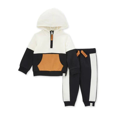 Colour-Block French Terry Hoodie & Pants
