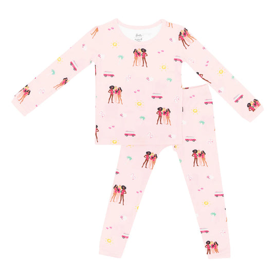 Long Sleeve Pajama in Barbie™ Beach