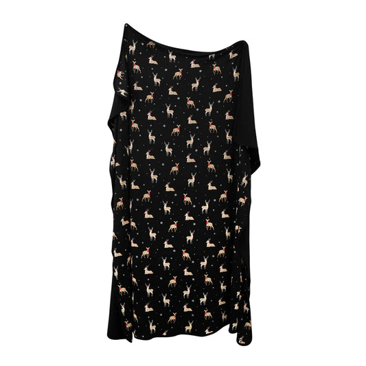 Swaddle Blanket in Midnight Deer