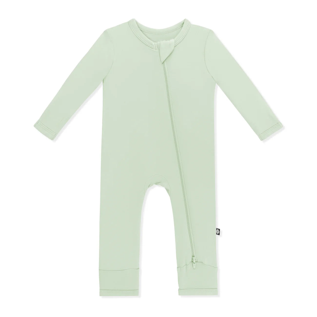 Zippered Romper in Basil