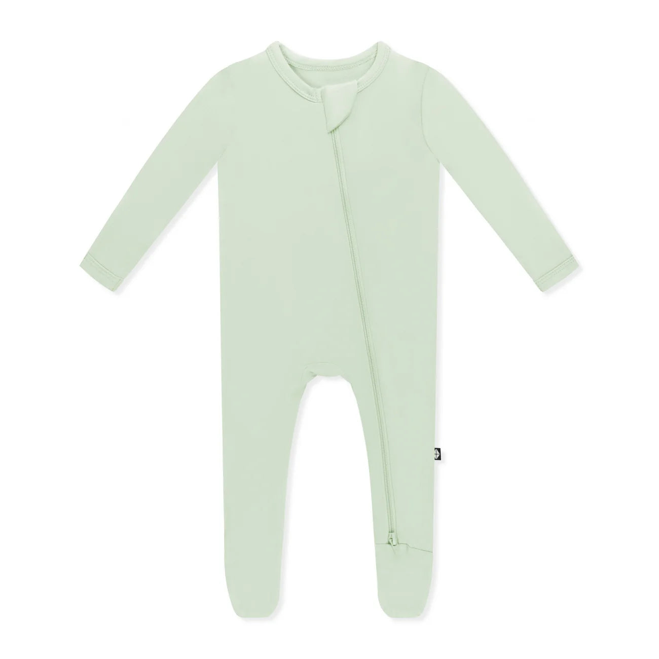 Zippered Footie in Basil