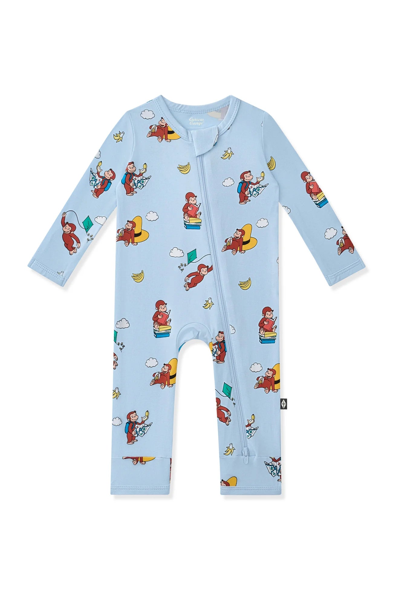 Zippered Romper in Curious George