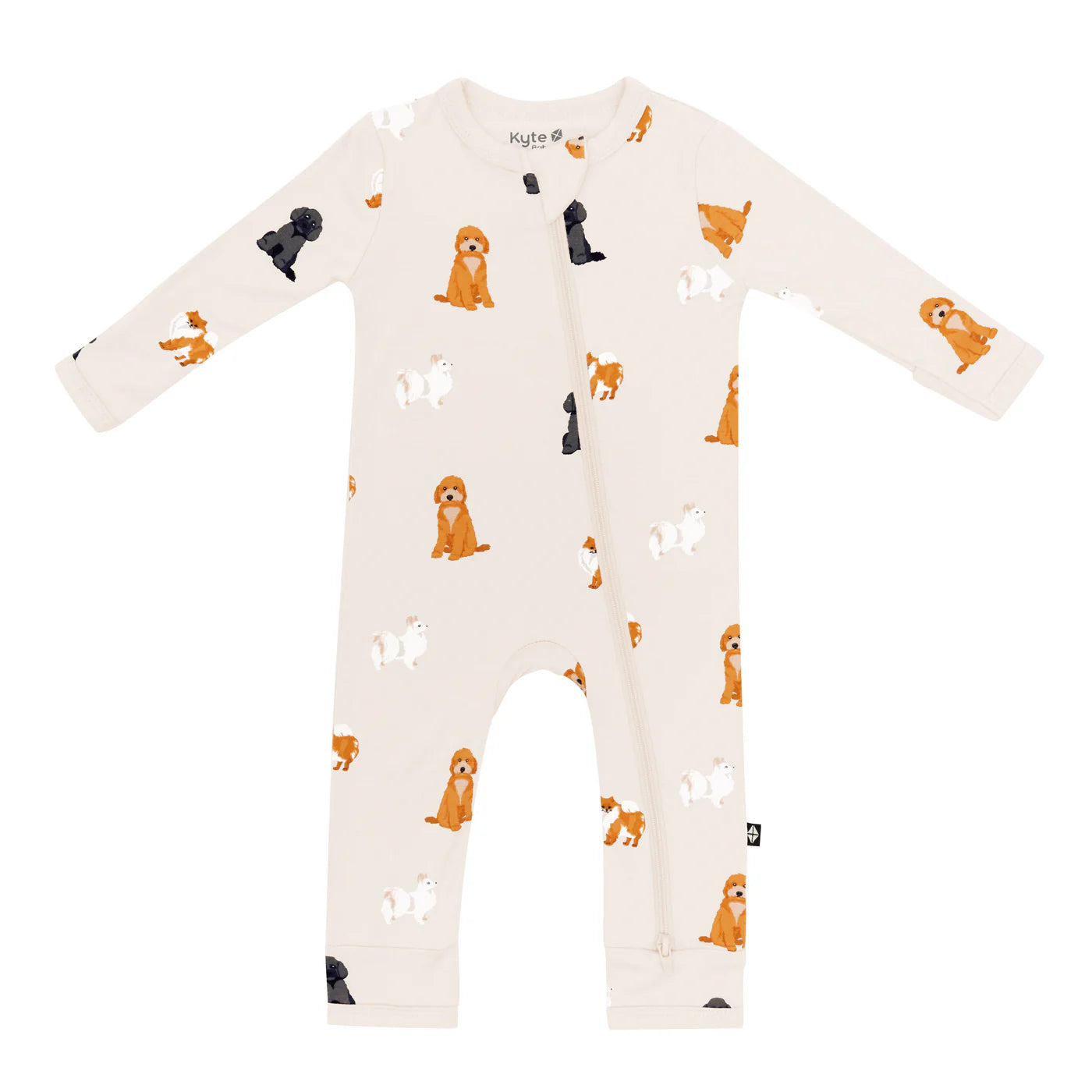Zippered Romper in Fluffy Dog