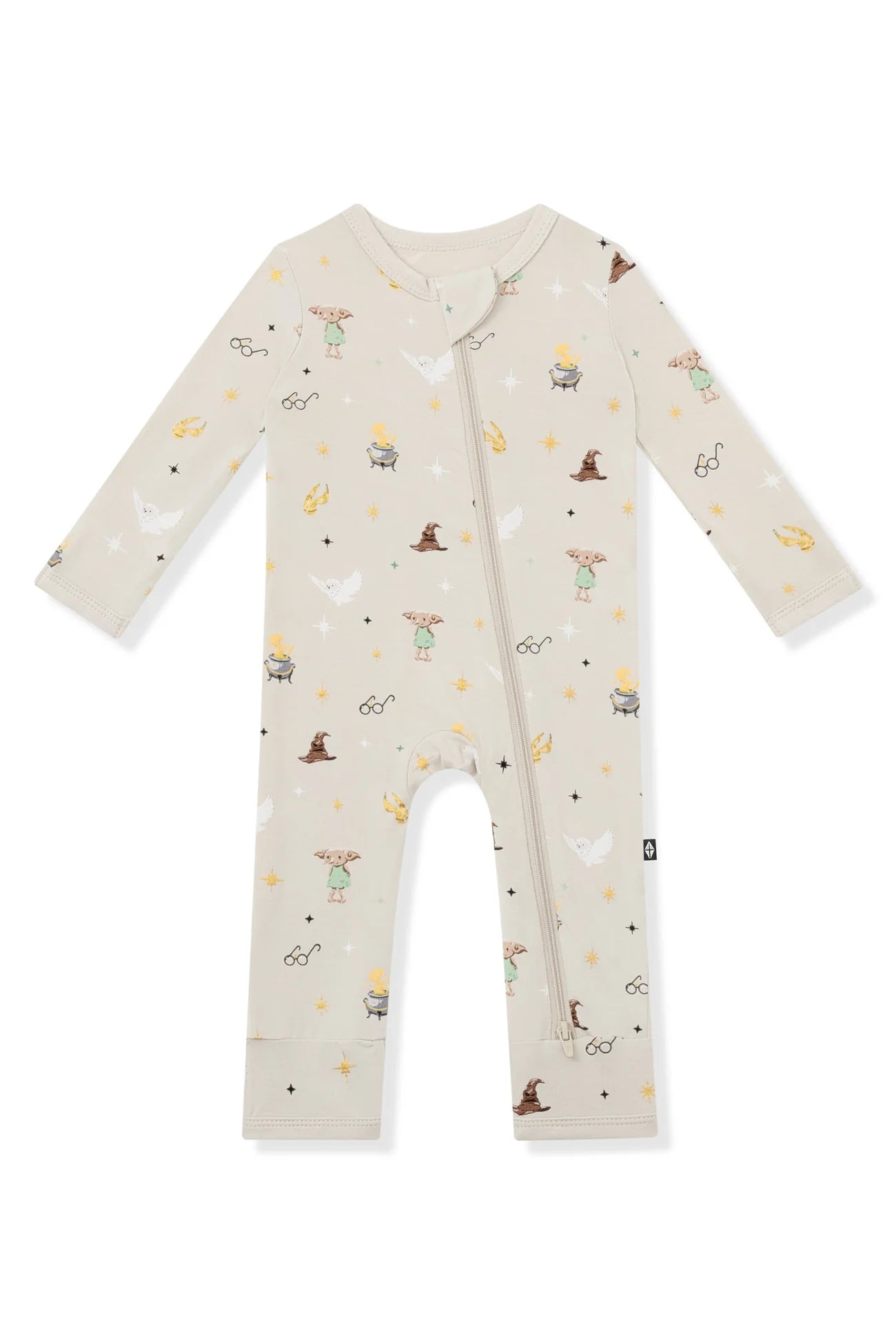 Zippered romper in Starry Icon