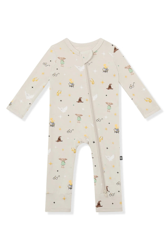 Zippered romper in Starry Icon