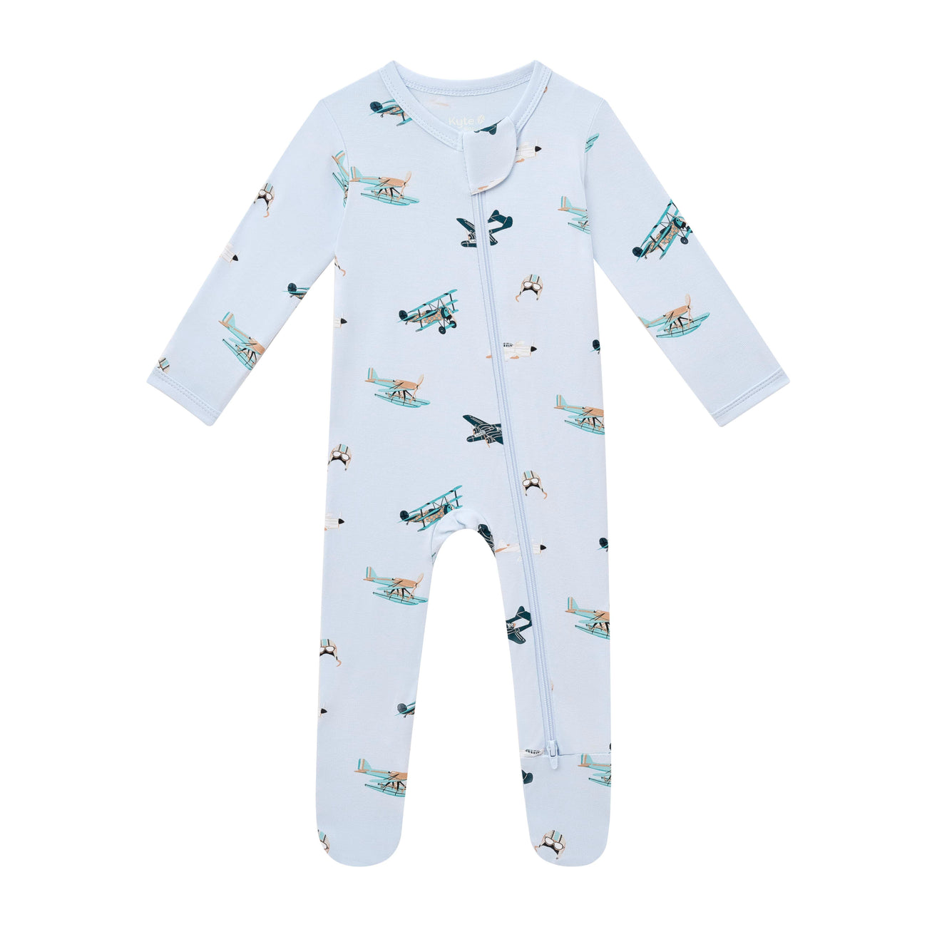 Zippered Footie in Take Off