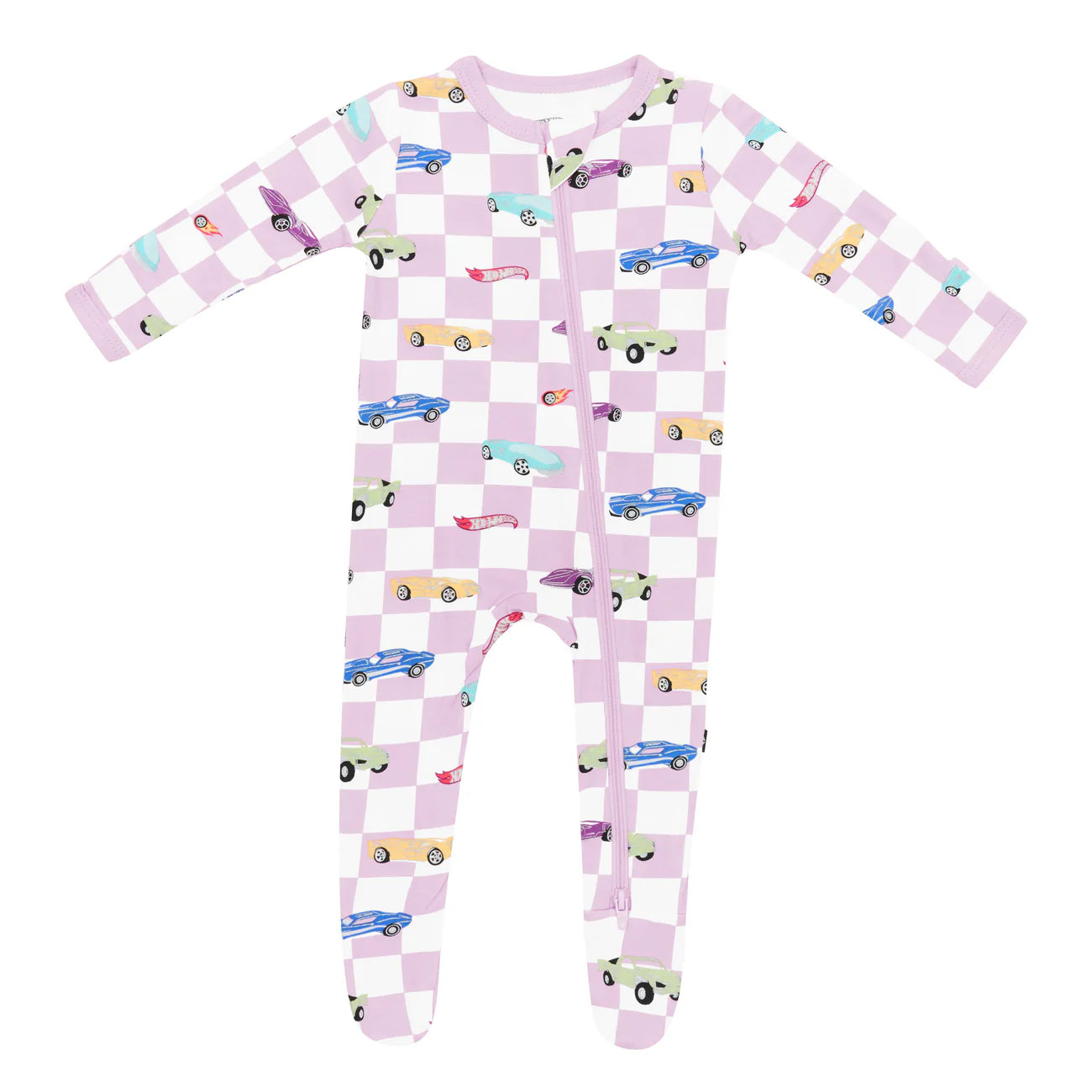 Zippered Footie in Sparkles and Speed