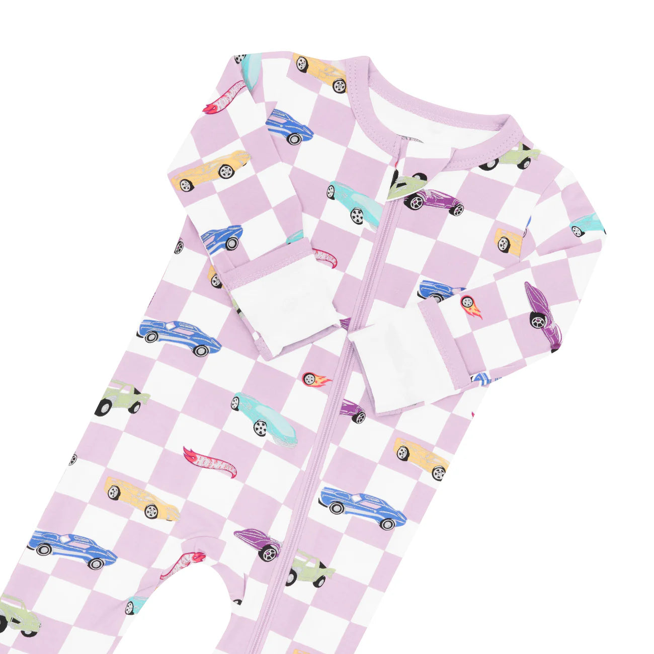 Zippered Footie in Sparkles and Speed