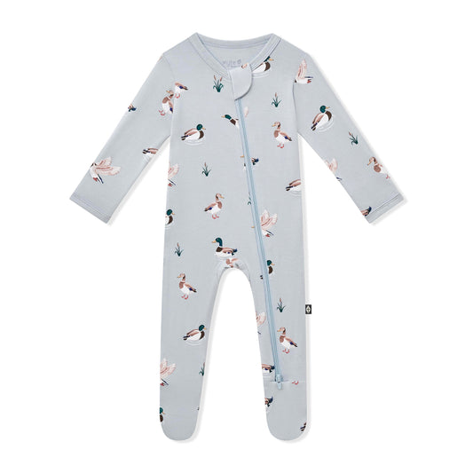 Zippered Footie in Mallard