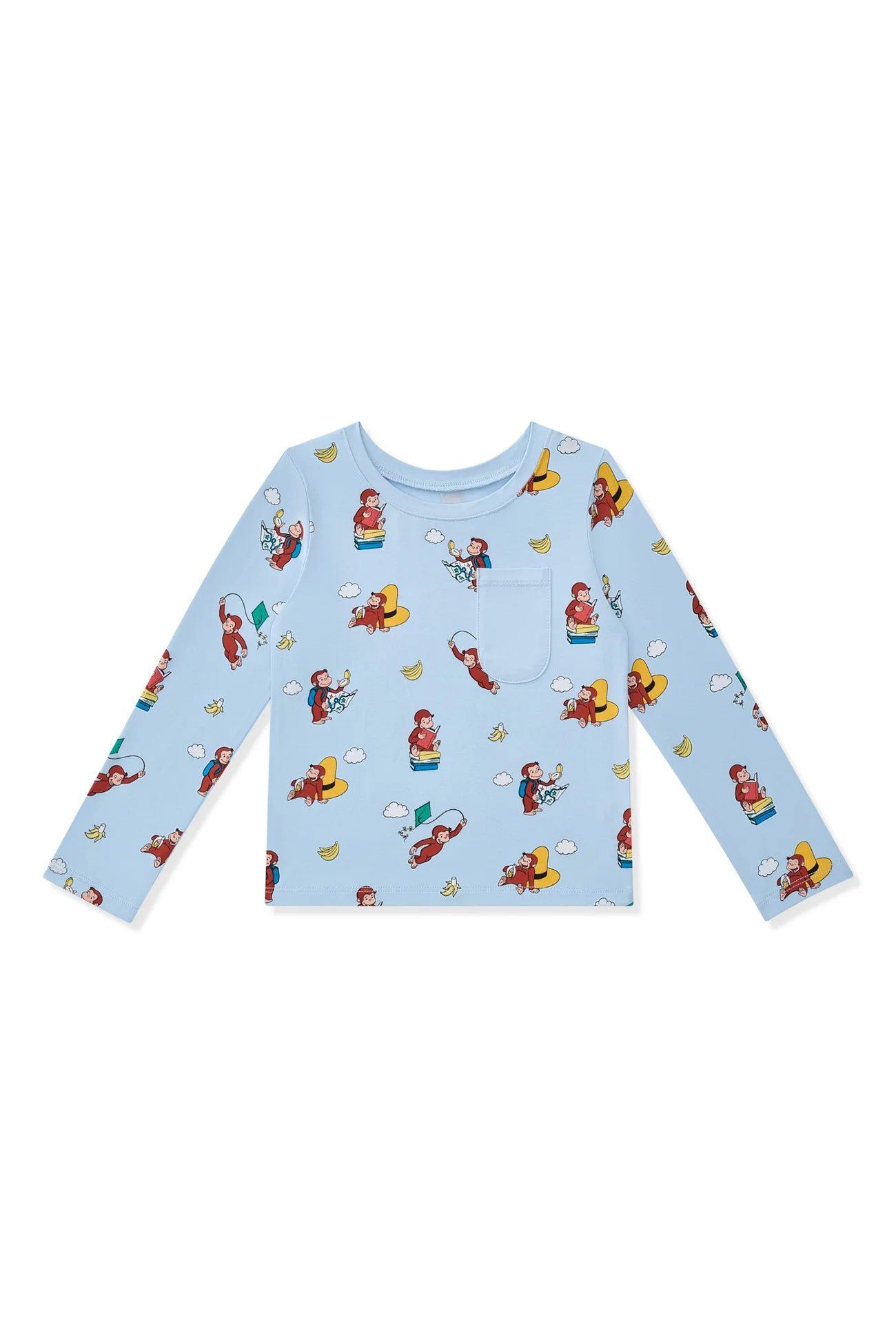 Long Sleeve Toddler Tee in Curious George