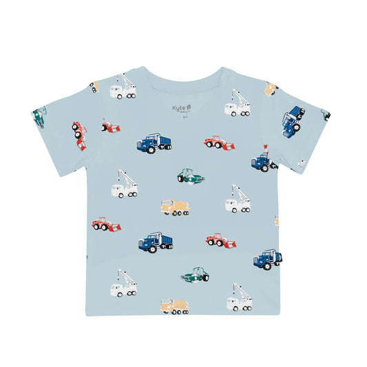 Toddler V-Neck Tee in Construction