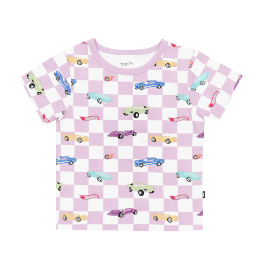 Toddler Basic Tee in Sparkles and Speed