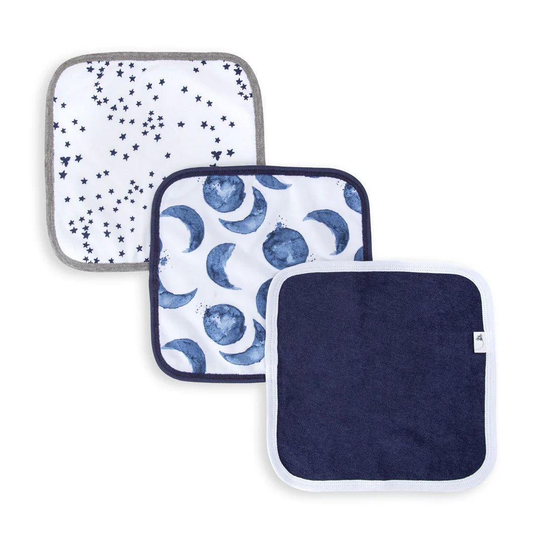 Hello Moon! Organic Cotton Washcloths 3 Pack