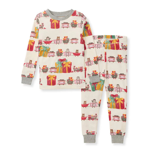 Holiday Toy Train Organic Cotton Pajamas