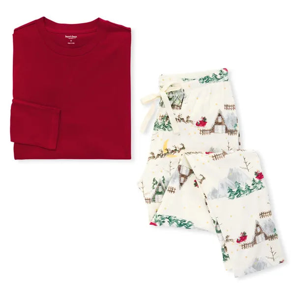 Adult Santa's Sleigh Lounge Pant PJ Set