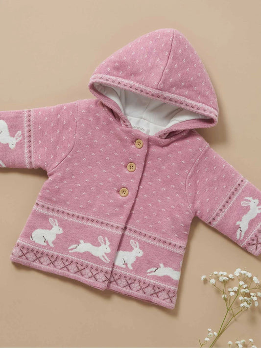 Knitted Padded Jacket in Bunny