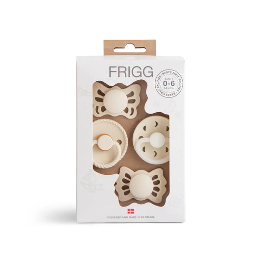 FRIGG Baby's First Pacifier - Cream 4PK