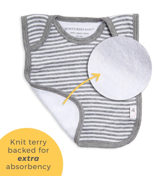 Bee Essentials Organic Baby Bibs 4 Pack - Blossom