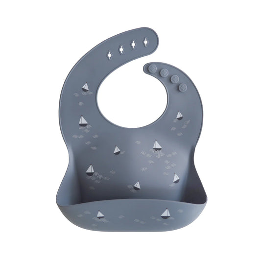 Silicone Baby Bib - Mushie Prints