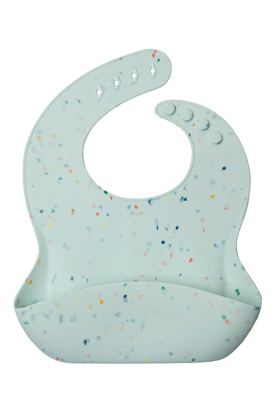 Silicone Bib - Confetti Mint