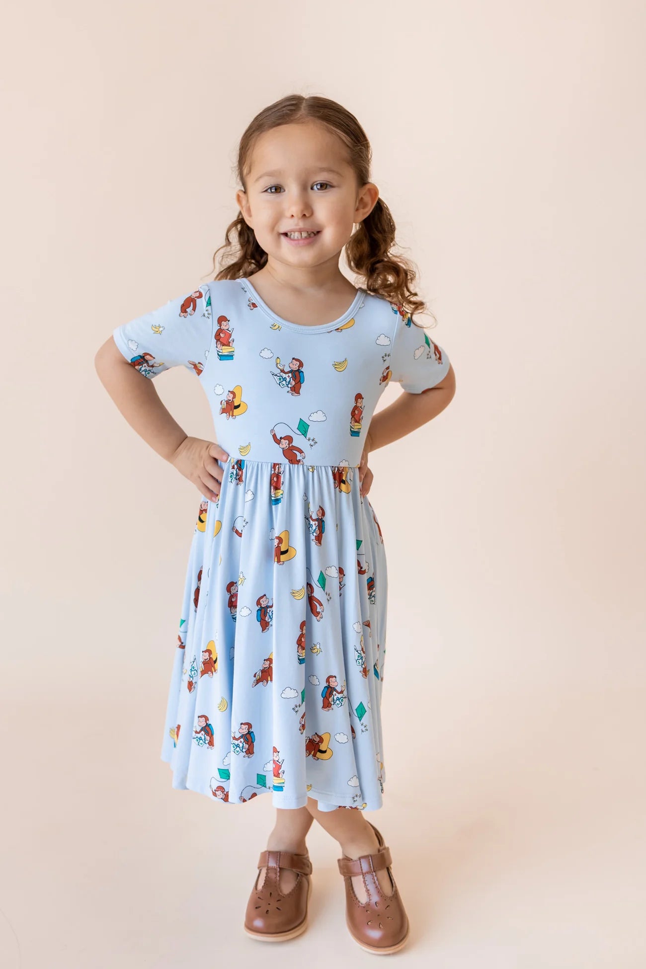 Twirl Dress in Curious George