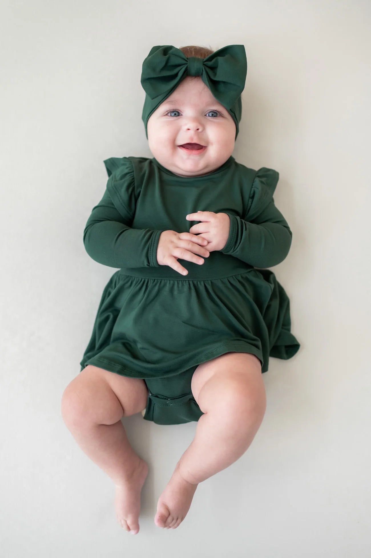 Twirl Bodysuit Dress in Cypress