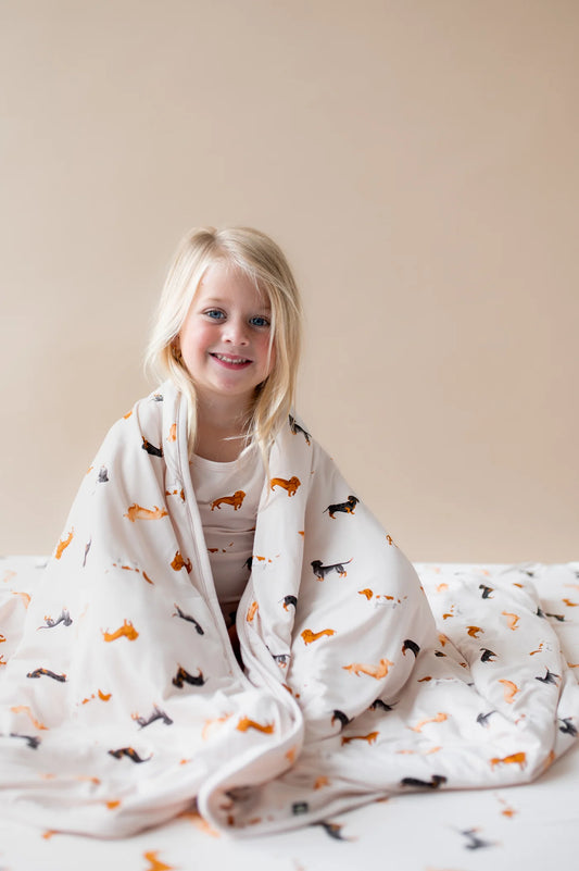 Toddler Blanket in Dachshund