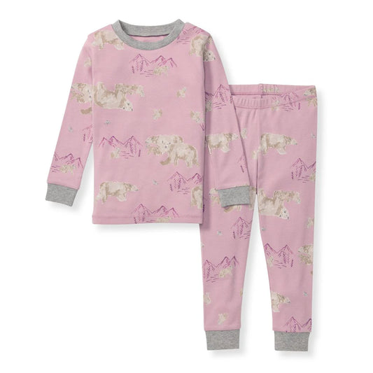 Polar Mountain PJ Set in Persian Rose